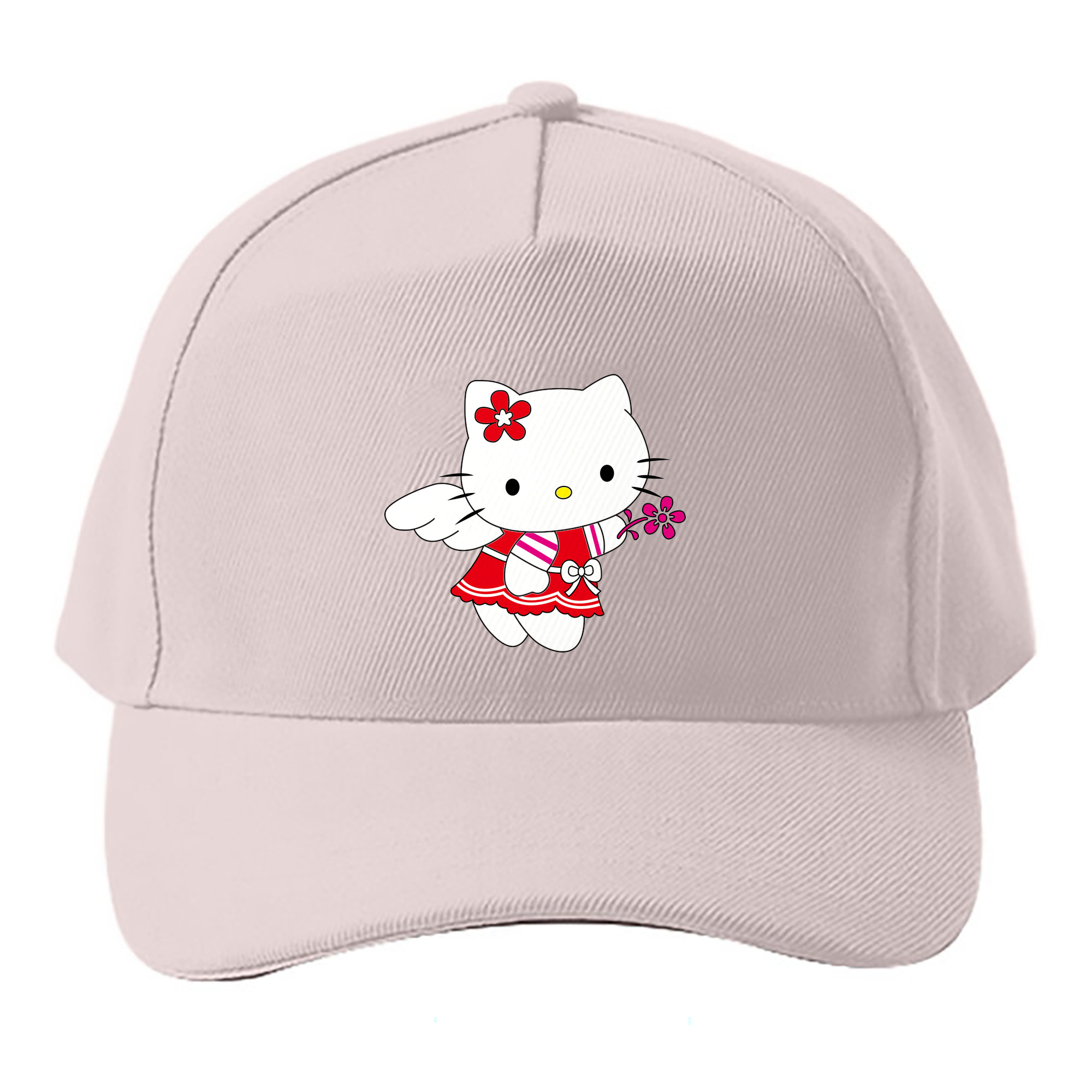 （画像用） Hello Kitty ハローキティ ベースボールキャップ 綿100％ 男女兼用 帽子 スポーツ